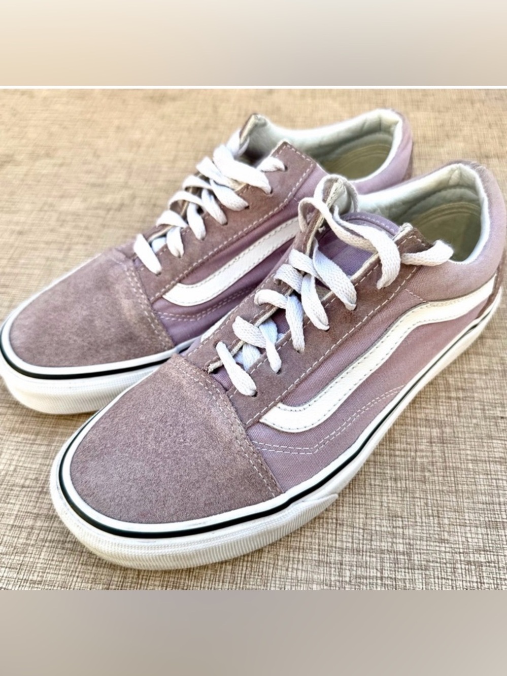 Vans Old‎ Skool Purple Mauve Suede Canvas Sneakers Women’s 6.5